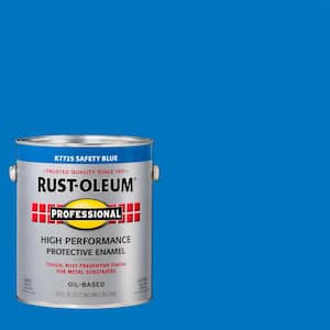 1 gal. High Performance Protective Enamel Gloss Safety Blue Oil-Based Interior/Exterior Paint (2-Pack)