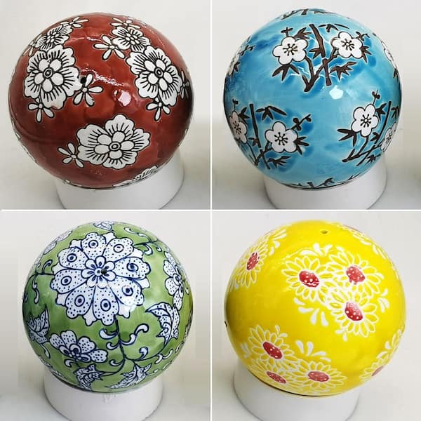 Zaer Ltd. International Etsumi Decorative Cermaic Balls (Set of 4)