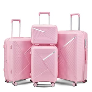 OLUMAT 4-Piece Pink-1 Security and Convenience Luggage Set FO-LS