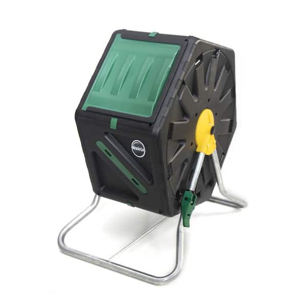 Miracle-Gro 18.5 Gal. Tumbling Garden Waste Soil Composter with Hand Tool Kit