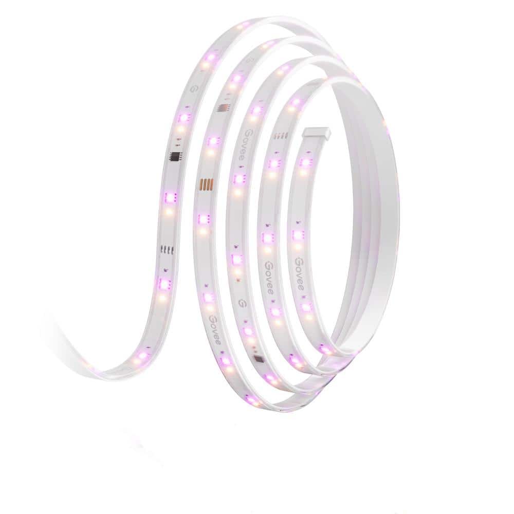 32.8 ft. Outdoor Plug-In Integrated LED Novelty RGBIC with White Lighting W