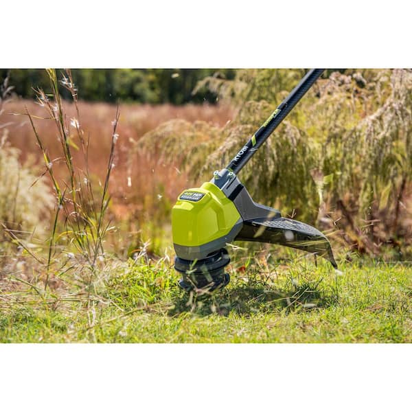 RYOBI - 40V HP Brushless Whisper Series 21" Walk Behind Self-Propelled All Wheel Drive Lawn Mower - Trimmer 3 Batteries Chargers