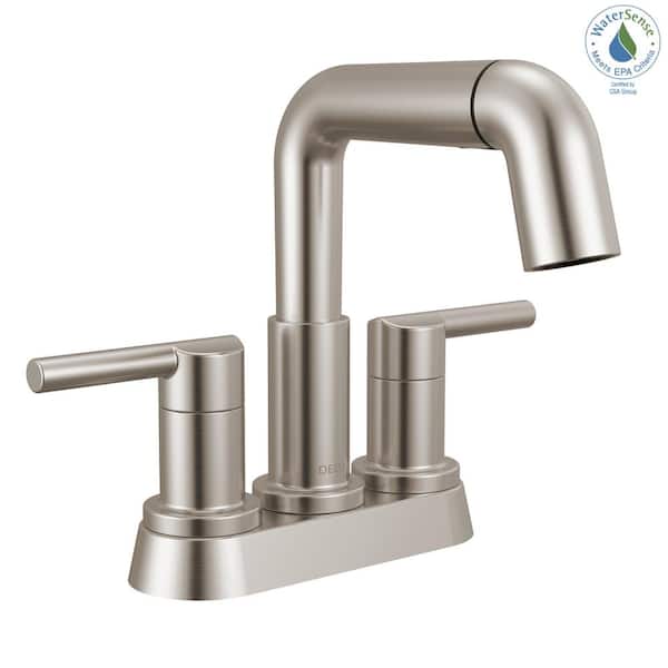 Delta Nicoli 4 in. Centerset Double Handle Pull-Down Spout