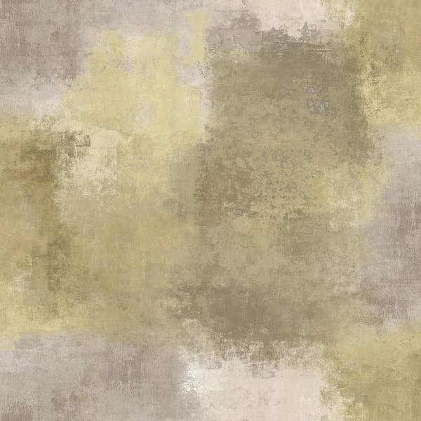 Seabrook Designs Cyprus Abstract Metallic Antique Gold and Espresso Faux Paper Strippable Roll (Covers 56.05 sq. ft.)