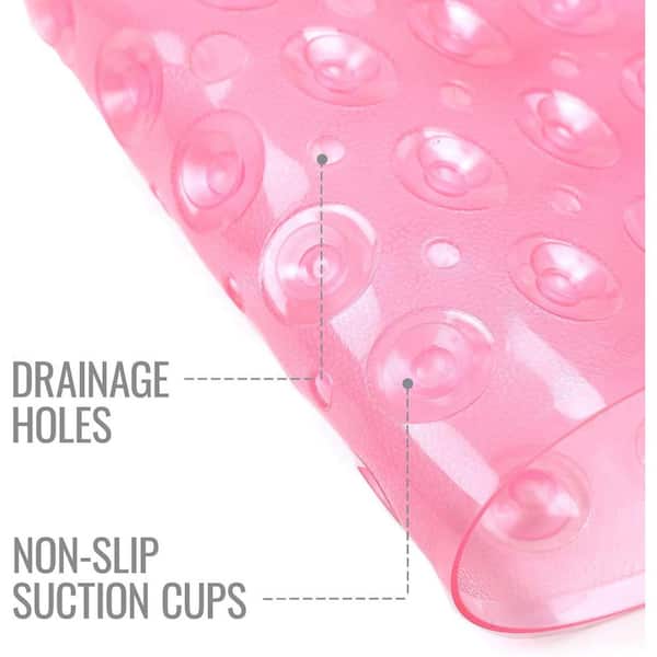 Non Slip Shower Mat with Friction and Suction Cup Anti Slip Bath