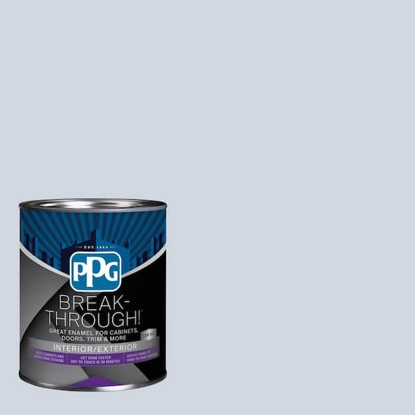 Break-Through! 1 qt. PPG1165-2 Twinkle Blue Satin Door, Trim & Cabinet Paint