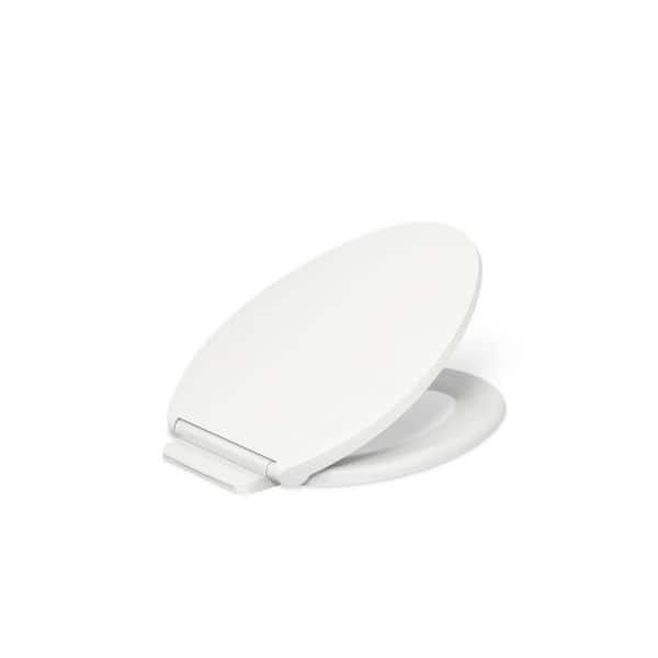 Glenbury Elongated Readylatch Quiet-Close Toilet Seat in White