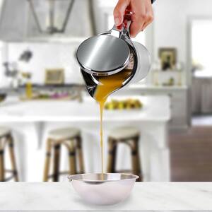 14 oz. Stainless Glass Double-Wall Insulation, BPA-Free Classic Gravy Boat (Set of 1)