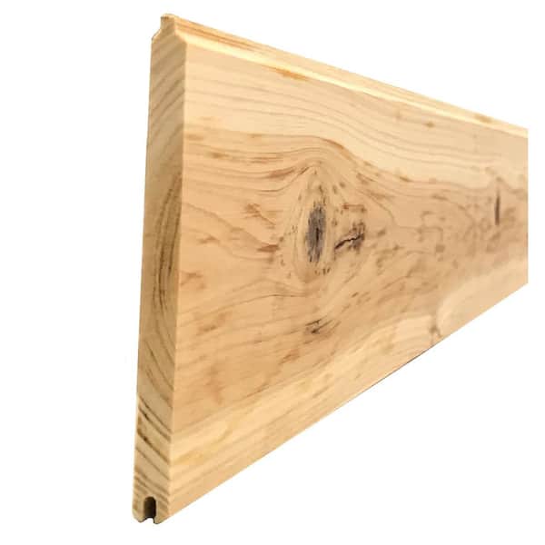 1/4 in. x 3.5 in. x 8 ft. Cedar Board V-Plank (6 per package) 8203015 - The  Home Depot
