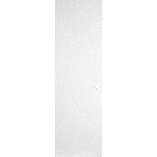 Masonite 24 in. x 80 in. No Panel Primed Smooth Flush Hardboard Hollow Core Composite Interior Door Slab with Bore