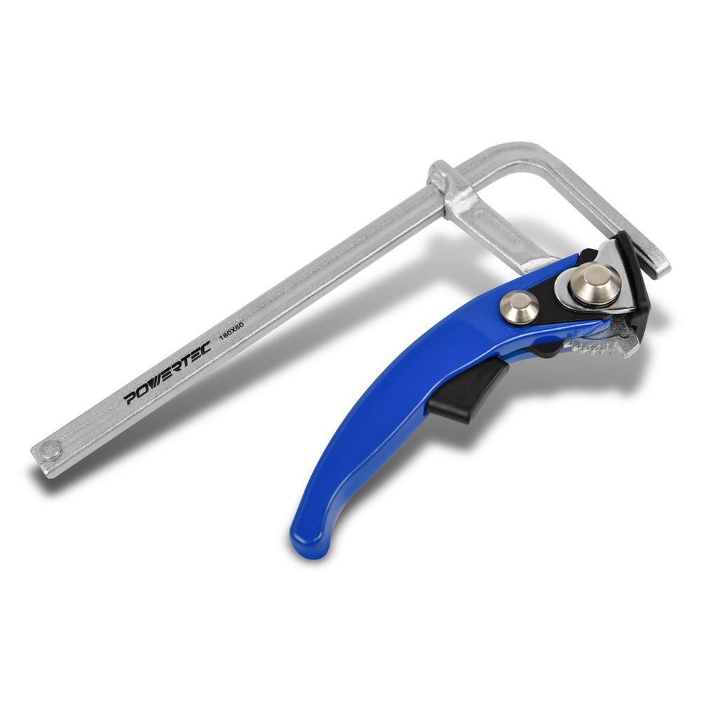 POWERTEC 7 in. Quick Release Ratcheting Table Clamp with 23/8 in