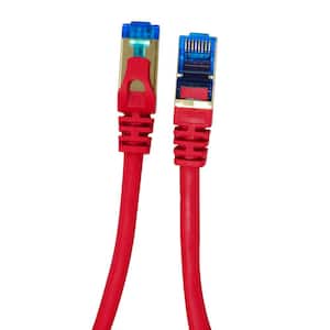 10 ft. CAT 7 Round High-Speed Ethernet Cable - Red
