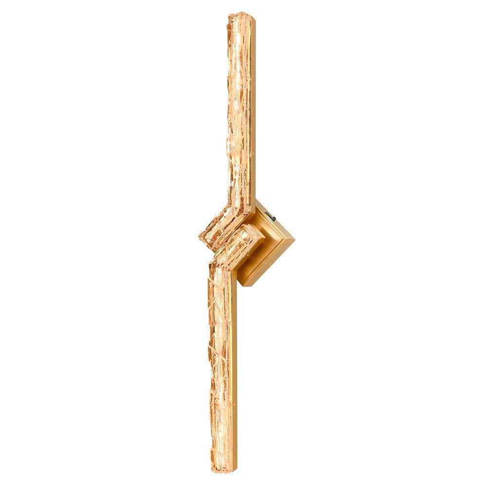 Contour Integrated LED 33in Brass Vanity Light with Handcrafted Glass price history on PriceWatchPro