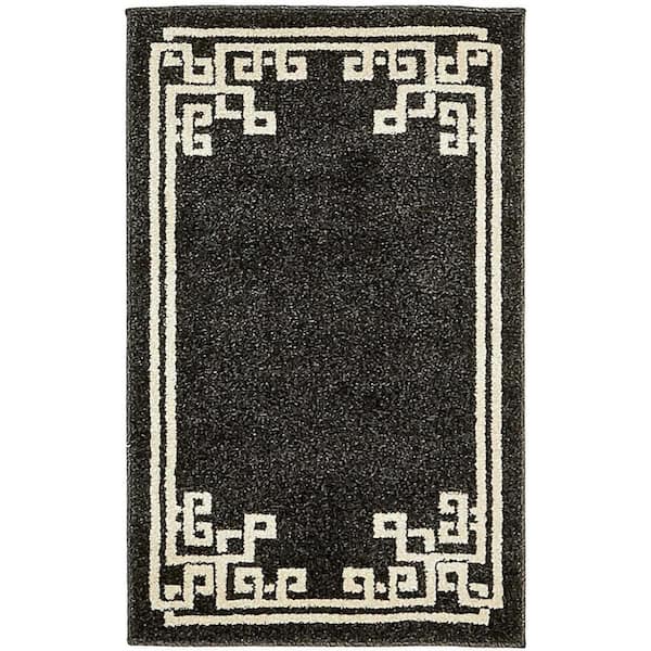 Unique Loom Athens Geometric Black 2' 0 x 3' 0 Area Rug 3137328 The
