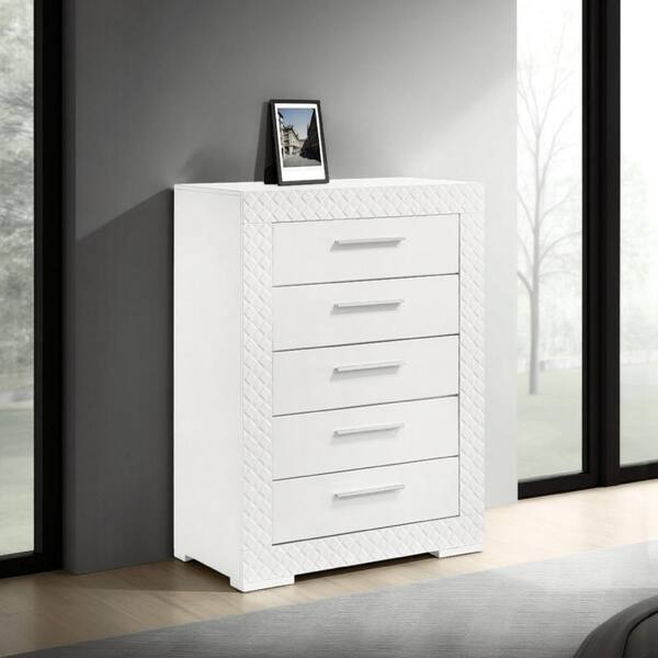 white dresser glossy ZORPLIX 10 Drawer for Bedroom, 55" Long High Gloss Dresser, With 3 adjustable lighting modes and durable construction Shea High-Gloss Enameled Lacquer 6-Drawer