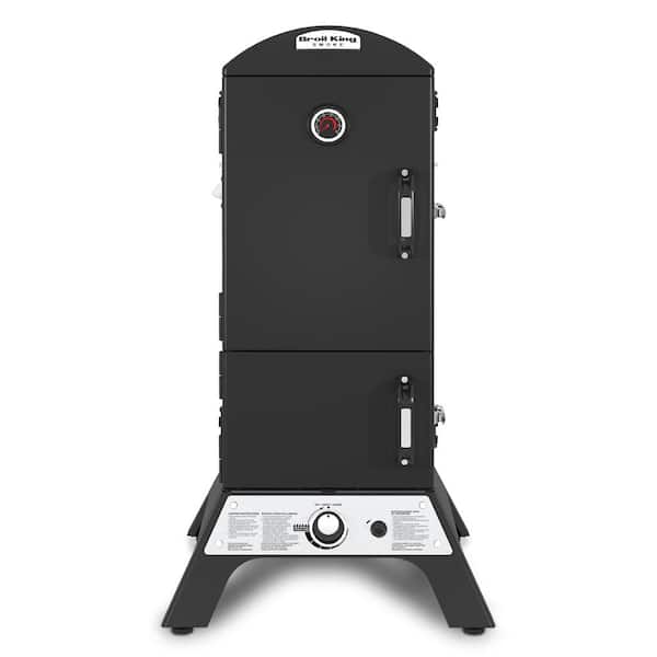 Broil King Smoke Vertical Grill Cabinet 1-Burner Natural Gas Smoker in Black