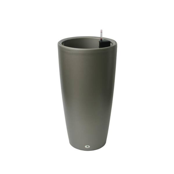 Algreen Modena 30 in. Granite Round Self-Watering Plastic Planter