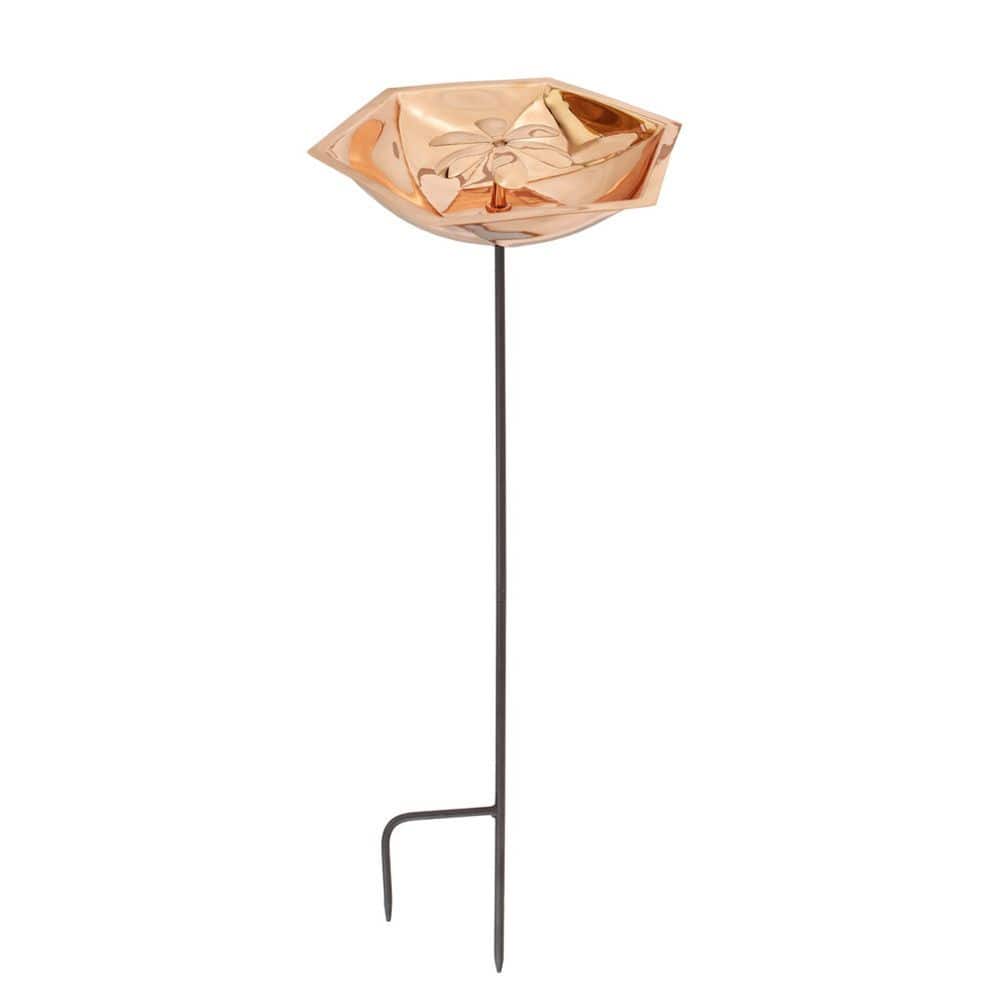 Hexagonal Copper Bee Fountain and Birdbath w/Stake, 39.5 in. Tall, Copper Plated Finish price history on PriceWatchPro