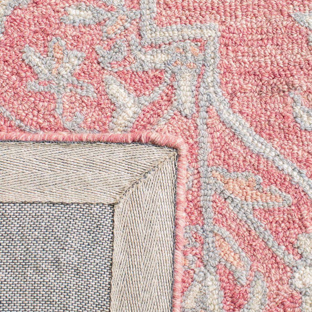 Ivory Hand-knotted Wool Rectangular Area Rug, 5' x 8'