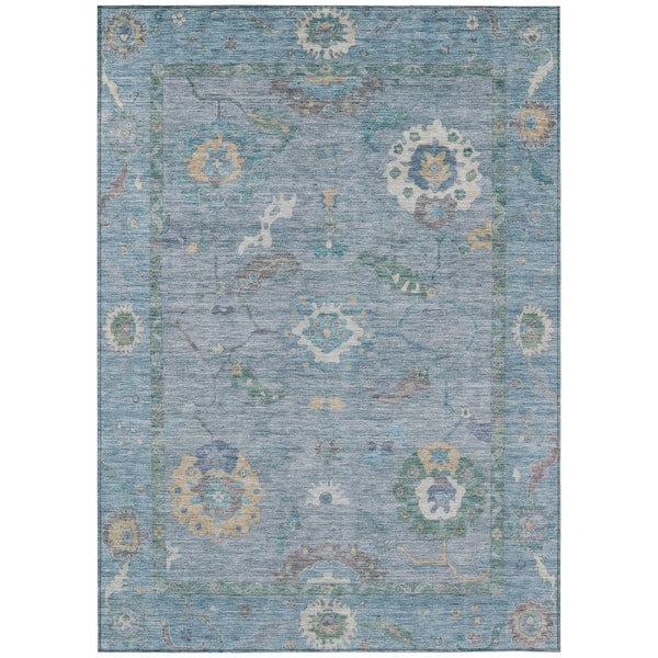 Addison Rugs Chantille Machine Washable Indoor/Outdoor Abstract ACN2229 Sky 3 ft. x 5 ft. Area Rug