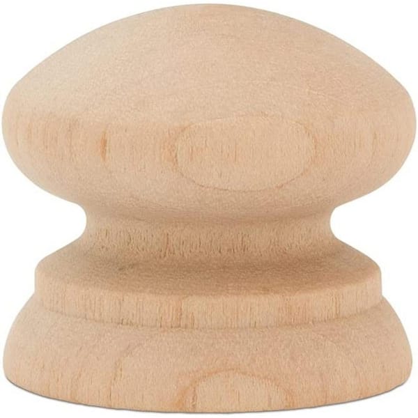 British Wood Knobs 1-1/2 in. Pack of 50