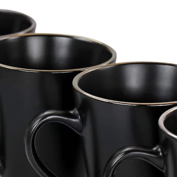 Lot de 6 mugs Esin Céramique Noir