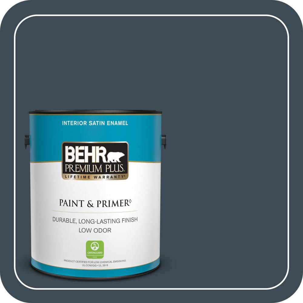 1 gal. #QE-56 Club Navy Satin Enamel Low Odor Interior Paint & Primer price history on PriceWatchPro