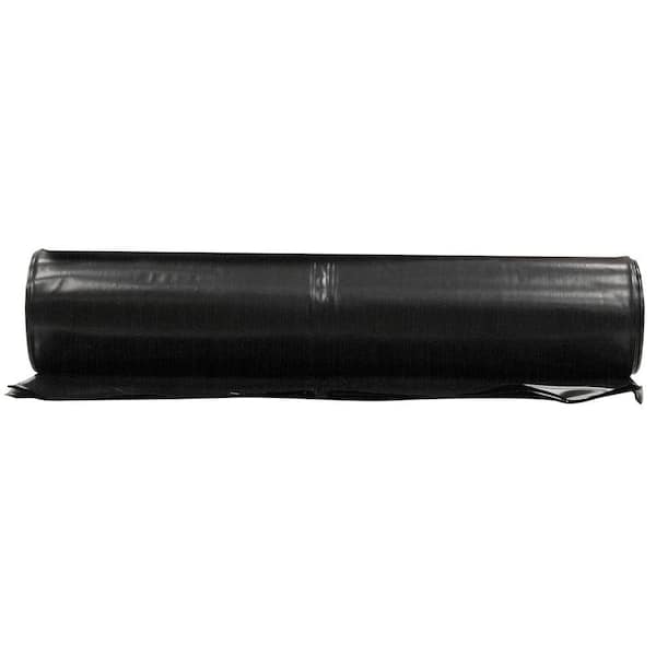 20 ft. x 50 ft. Black 6 mil Plastic Sheeting