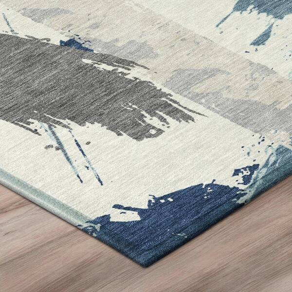 Chantille Machine Washable Indoor/Outdoor Abstract ACN3092 Blue 10 ft. x 14 ft. Area Rug