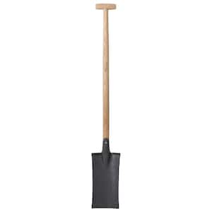 48 in. Rectangular Flat Edge Carbon Steel Spade Shovel with a 35 in. L Wood Handle