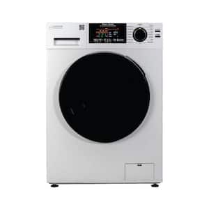 1.62 cu.ft. 110-Volt Vented/Ventless Sani Washer Dryer Combo Pet Cycle + Pedestal in White