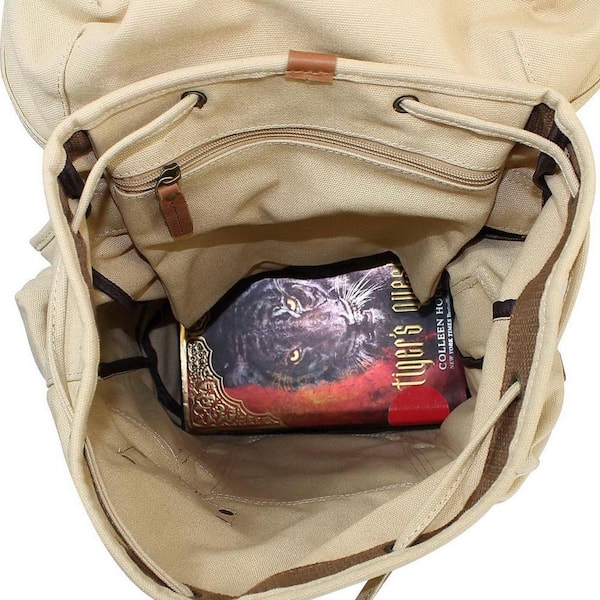 Vagarant 15 in. H Khaki Sport Canvas Backpack Rucksack C03KK  display picture 1