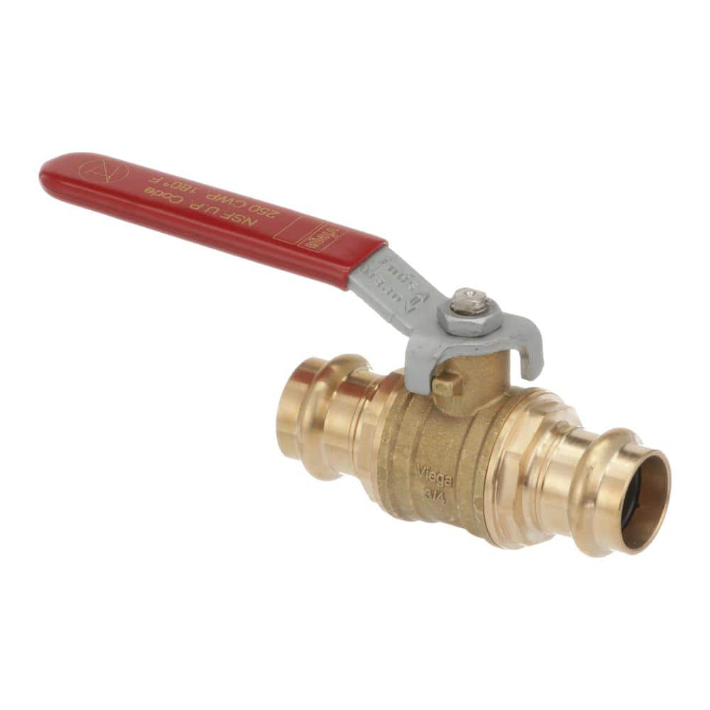 Viega ProPress 3/4 In. Press Zero-Lead Bronze And Brass Ball Valve ...