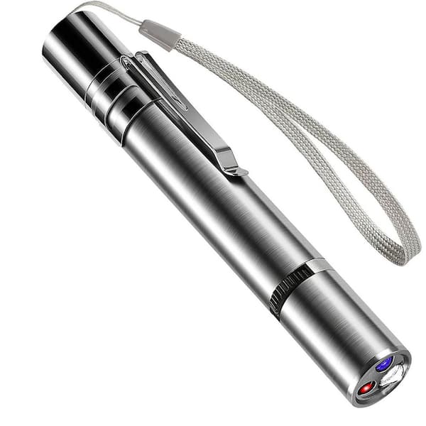 Laser Pointer Cat Toy Torch Money Detector Built-in Battery USB Charging 7 Mode Interactive Pet Teasing Tool Screen