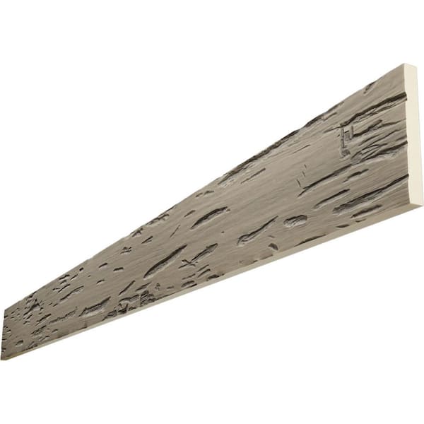 Ekena Millwork Endurathane 1 in. H x 10 in. W x 8 ft. L Pecky Cypress Almond Faux Wood Beam Plank