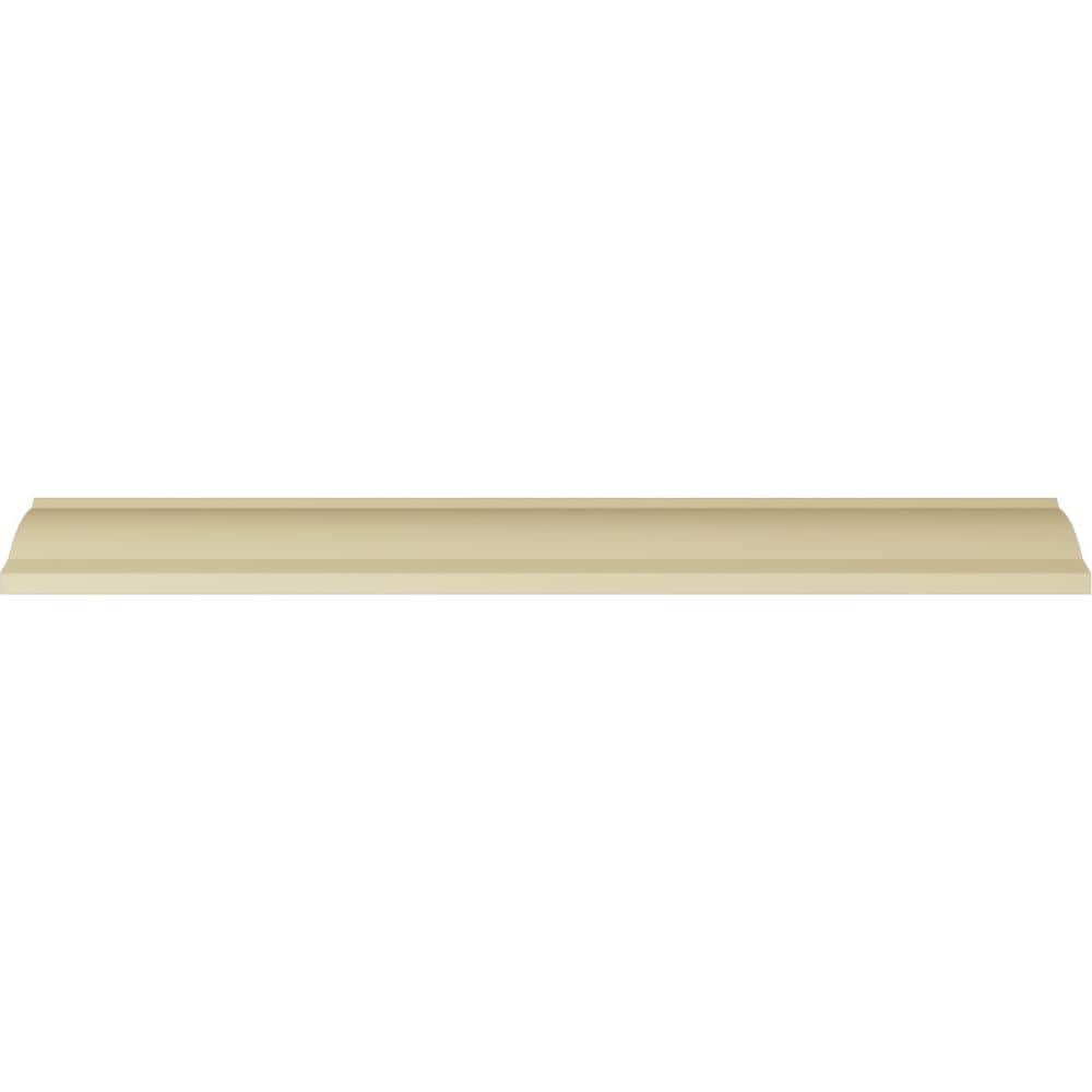 3 1/4"H x 3 3/4"P x 5"F x 94 1/2"L Bulwark Rose Crown Moulding