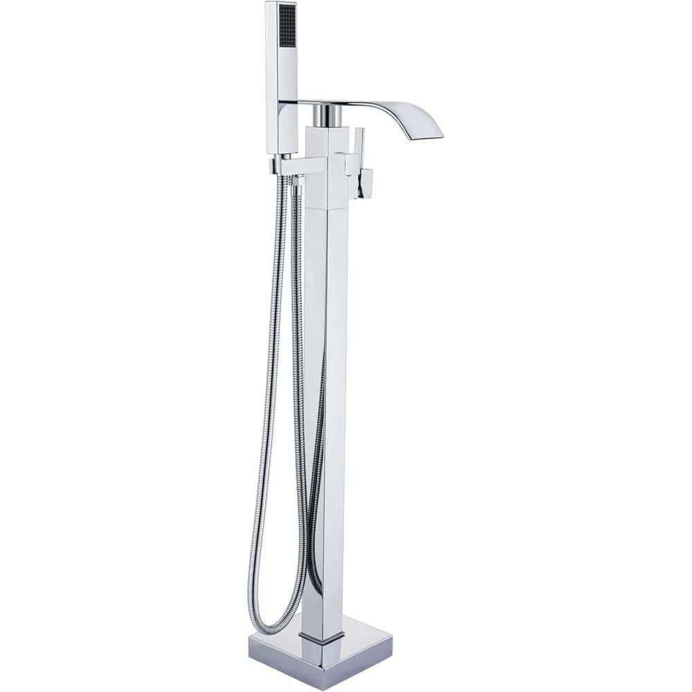 Commercial Metering Single Handle Bathroom Sink Faucet in Stainless Steel 1