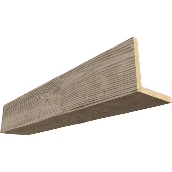 Endurathane 10 in. H x 12 in. W x 14 ft. L Sandblasted Champagne Mist Faux Wood Beam