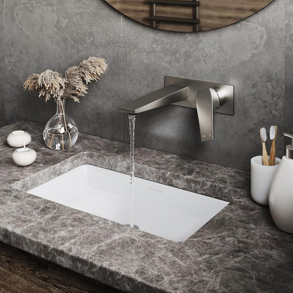 Swiss Madison Voltaire Single-Handle Wall Mount Bathroom Faucet in Brushed Nickel