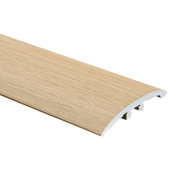 Malibu Wide Plank French Oak Concord 0.275 in. Thickness x 1.85 in. Width x 94.48 in. Length Vinyl 3 in 1 Molding