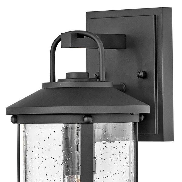 HINKLEY - Hinkley Lakehouse Small Outdoor Wall Mount Lantern, Black