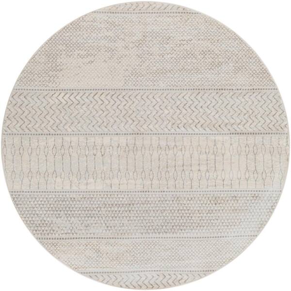 Artistic Weavers Dalach Silver Gray 5 ft. Round Indoor Area Rug