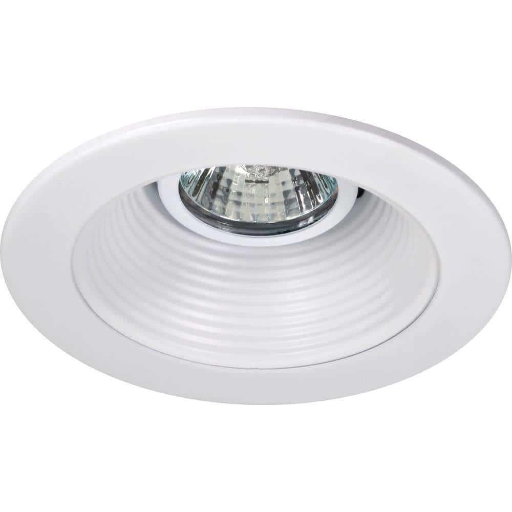 5'' White Aluminum Recessed Baffle Trim Light