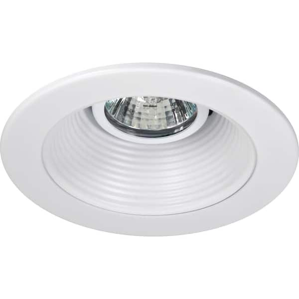 4 in. White Recessed Baffle Trim