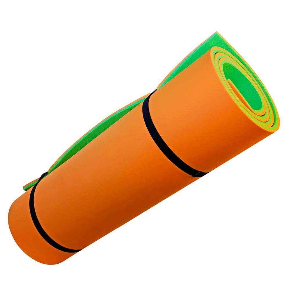 Green and Orange 18x6 ft Foam Floating Water Mat