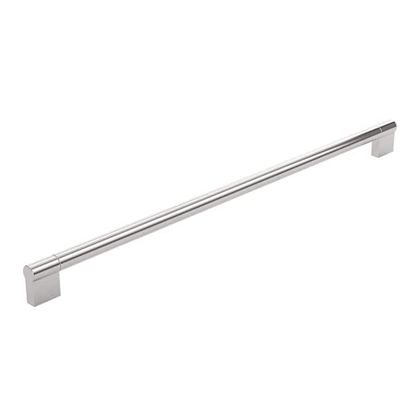 Richelieu Hardware Avellino Collection 16-3/8 in. (416 mm) Modern Brushed Nickel Cabinet Bar Pull