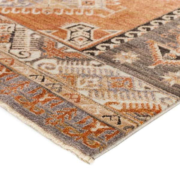 Odessa 9 ft. x 12 ft. 6 in. Red Geometric Rug