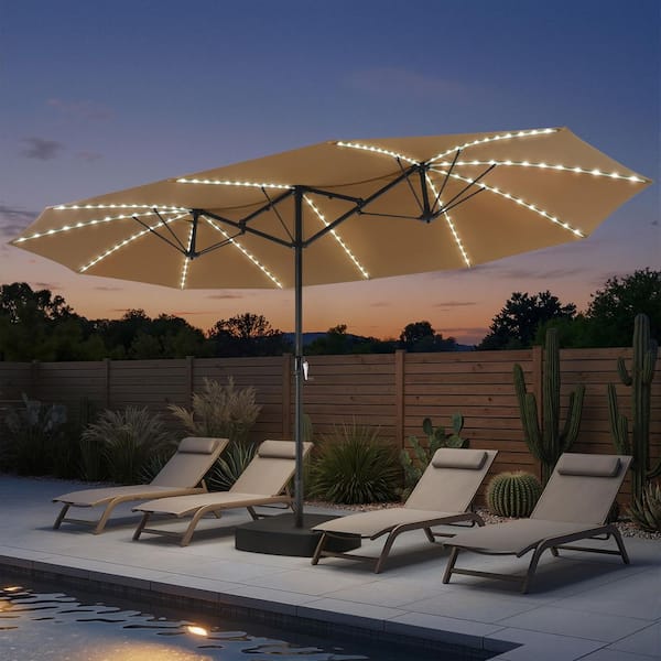 discount umbrellas patio Amazon.com : MEVBC 10 X 13 FT Cantilever Outdoor Patio Umbrella with LED  Lights Large Heavy Duty 360 Rotation Double Top Offset Rectangular  Umbrellas for Backyard Garden Pool Outside Deck, Beige :