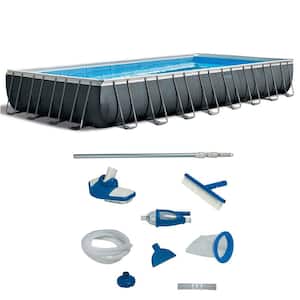 Ultra XTR 32 ft. Rectangular 52 in. D Hard Side Pool Set with Deluxe Maintenance Kit