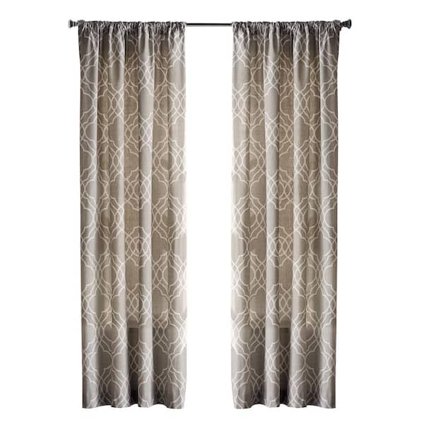 Home Decorators Collection Garden Gate Pewter Floral Cotton 50 in